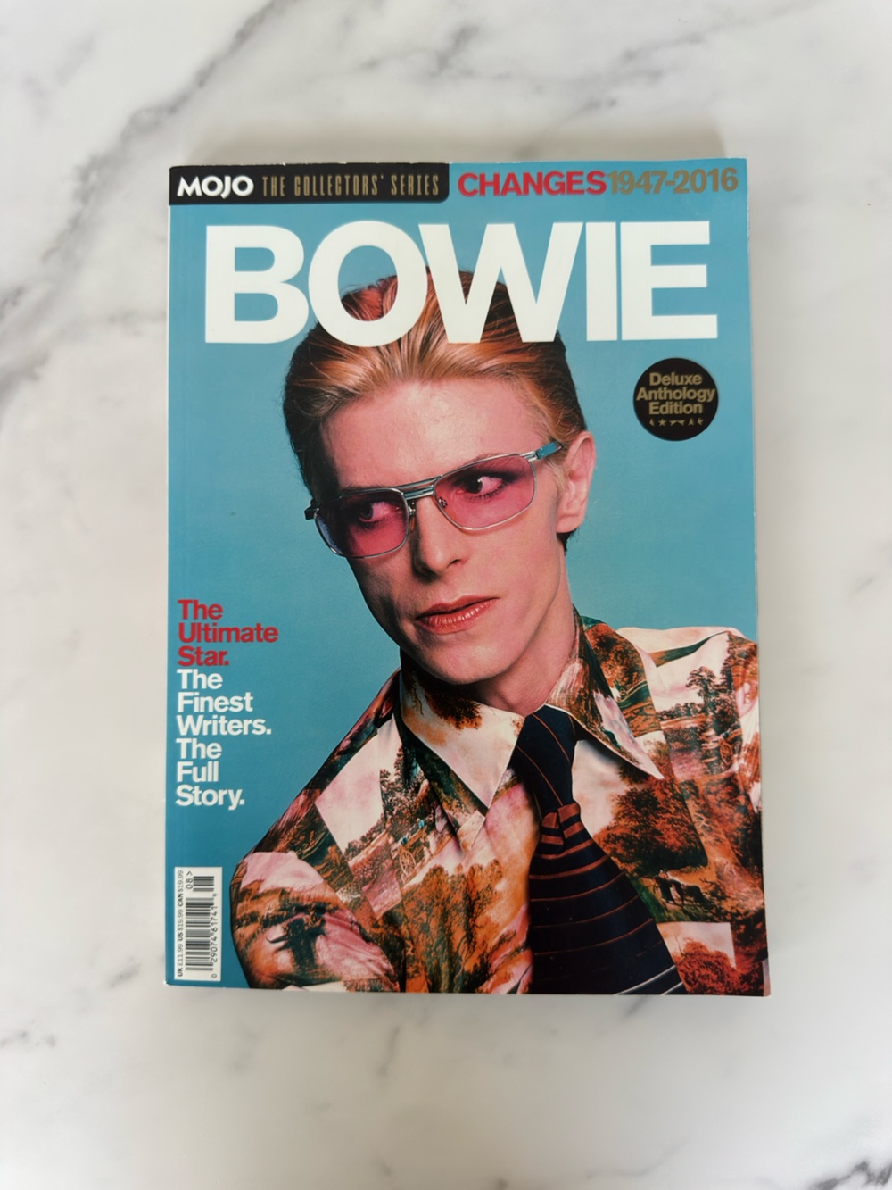 MOJO Bowie Deluxe Anthology Magazine - Blue Cover